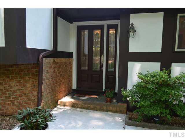 1701 Baker Road Raleigh, NC 27607 - Photo 23 of 25 a view of backyard with potted plants