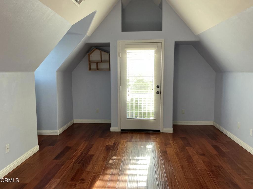 13687 Blue Ridge Way Moorpark, CA 93021 - Photo 27 of 46 a view of empty room with wooden floor and fan