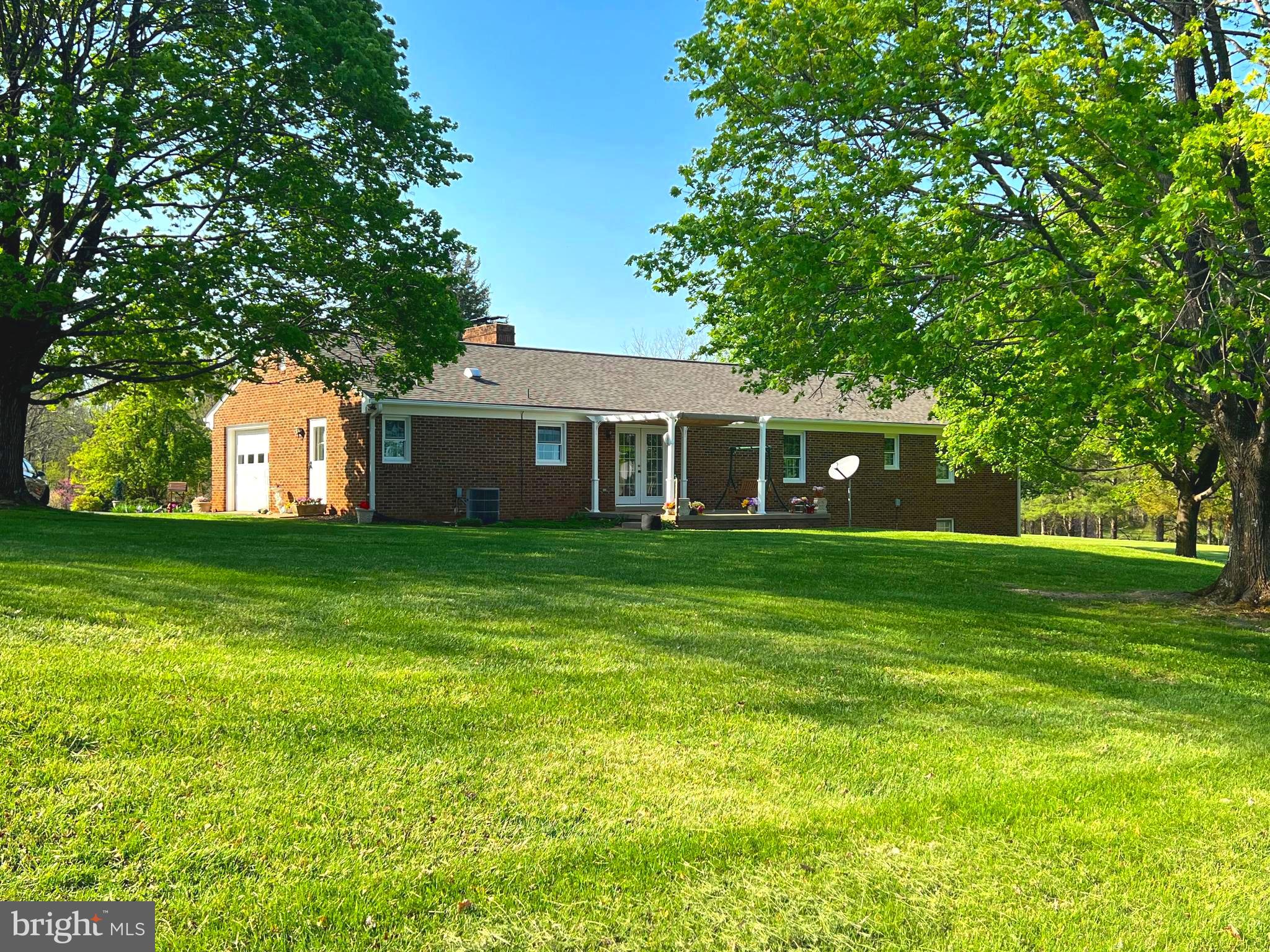 9305 Old Waterloo Road Warrenton, VA 20186 - Photo 42 of 63 Patio and Nice Back Yard with Views over Valley.