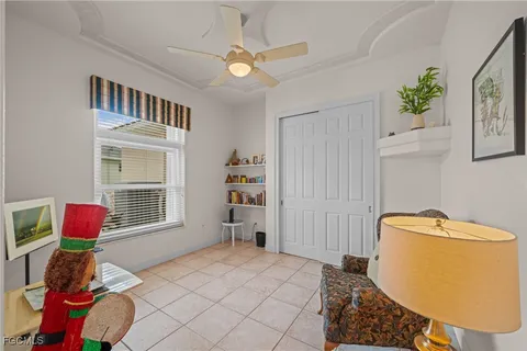 a view of a swimming pool from a balcony