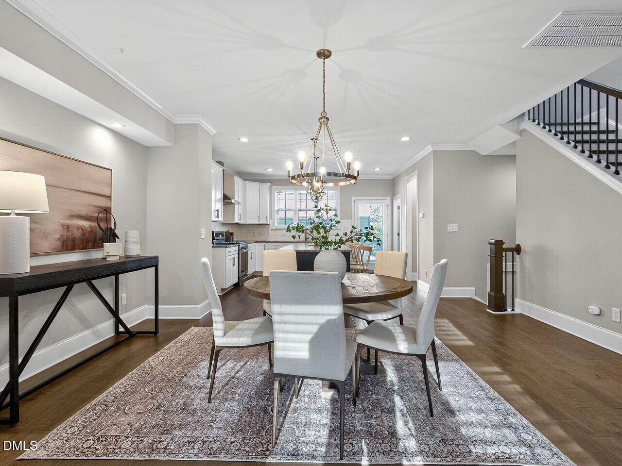 1609 Bowery Drive Raleigh, NC 27607 - Photo 14 of 30 a view of a dining room with furniture window and wooden floor