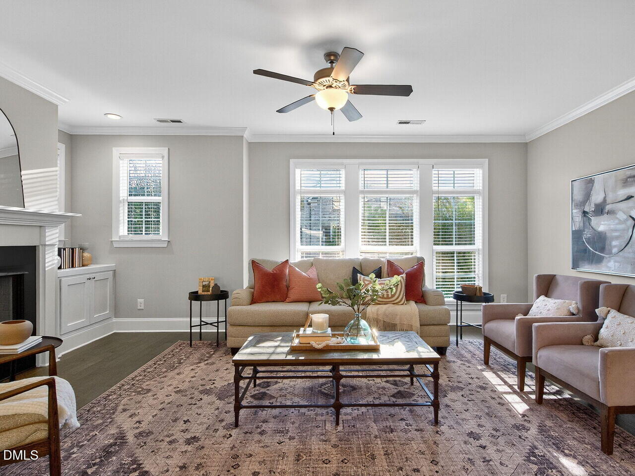 1609 Bowery Drive Raleigh, NC 27607 - Photo 10 of 30 a living room with furniture a table and a large window