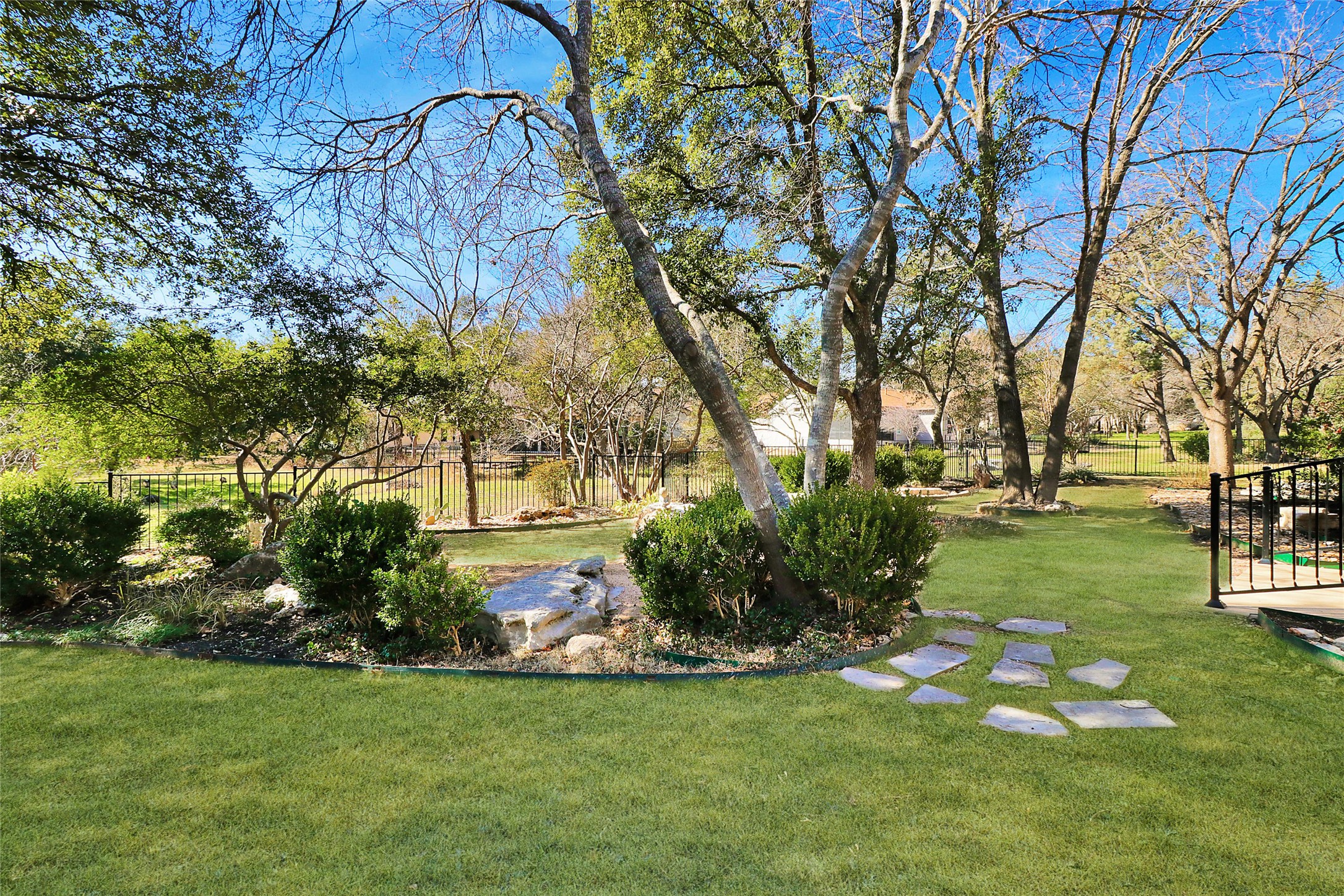 109 Sunflower Street Georgetown, TX 78633 - Photo 2 of 19 Park like fenced back yard, backs to greenbelt.