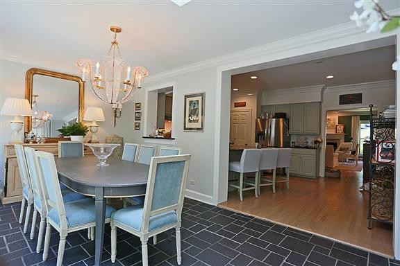 118 Cheek Road Nashville, TN 37205 - Photo 10 of 19 a dining room with furniture a chandelier and wooden floor