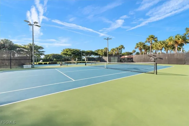 a view of a tennis court