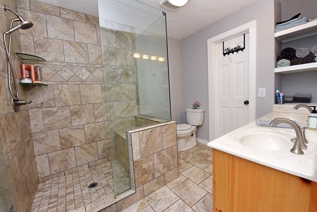 16894 Morganton Highway Morganton, GA 30560 - Photo 25 of 51 a bathroom with a sink a toilet and shower