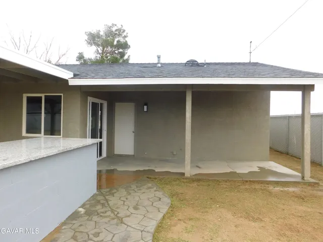 a backyard of a house