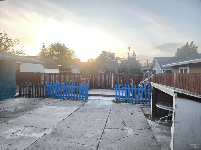 a view of a wooden house