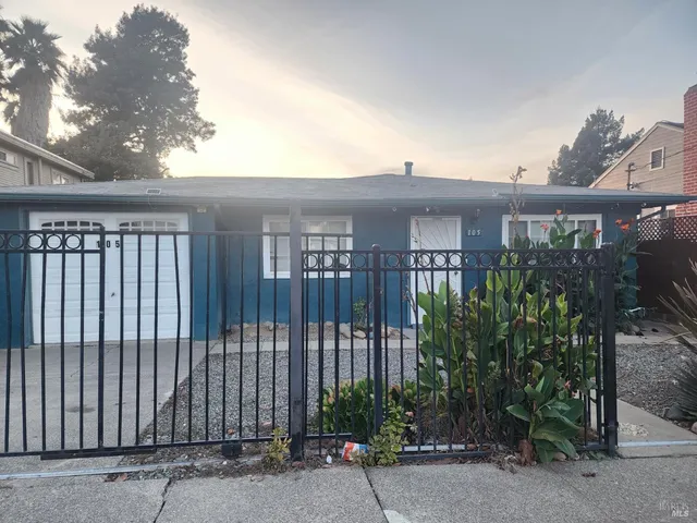 a front view of a house