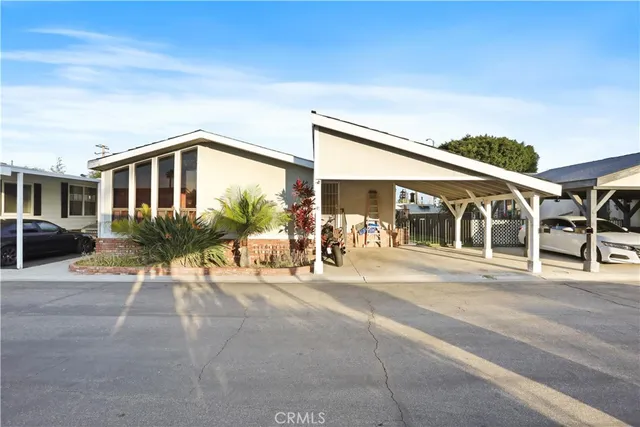 a view of a house with a patio
