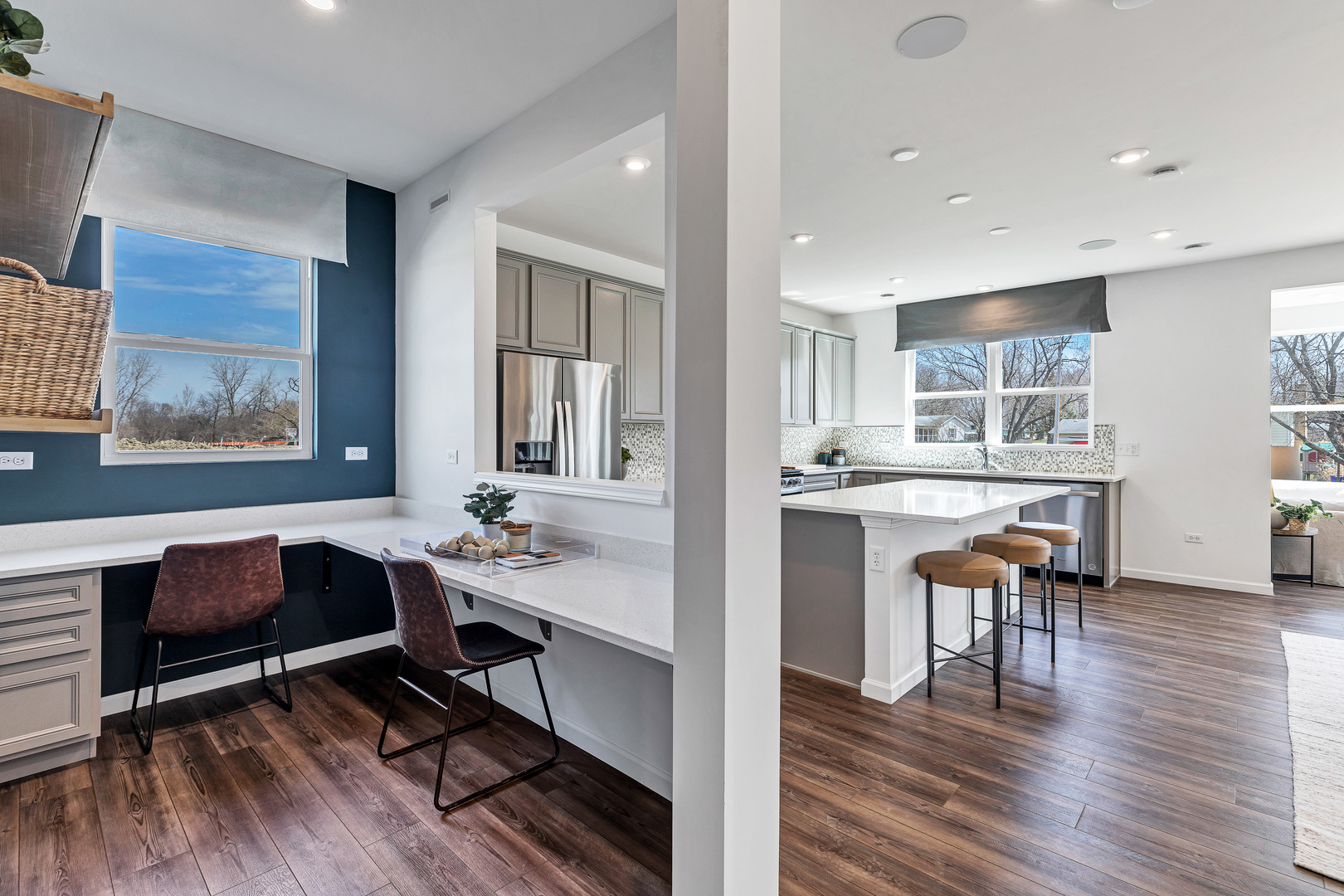 2416 Lucent Lane Naperville, IL 60563 - Photo 12 of 20 a view of a dining room with furniture and wooden floor