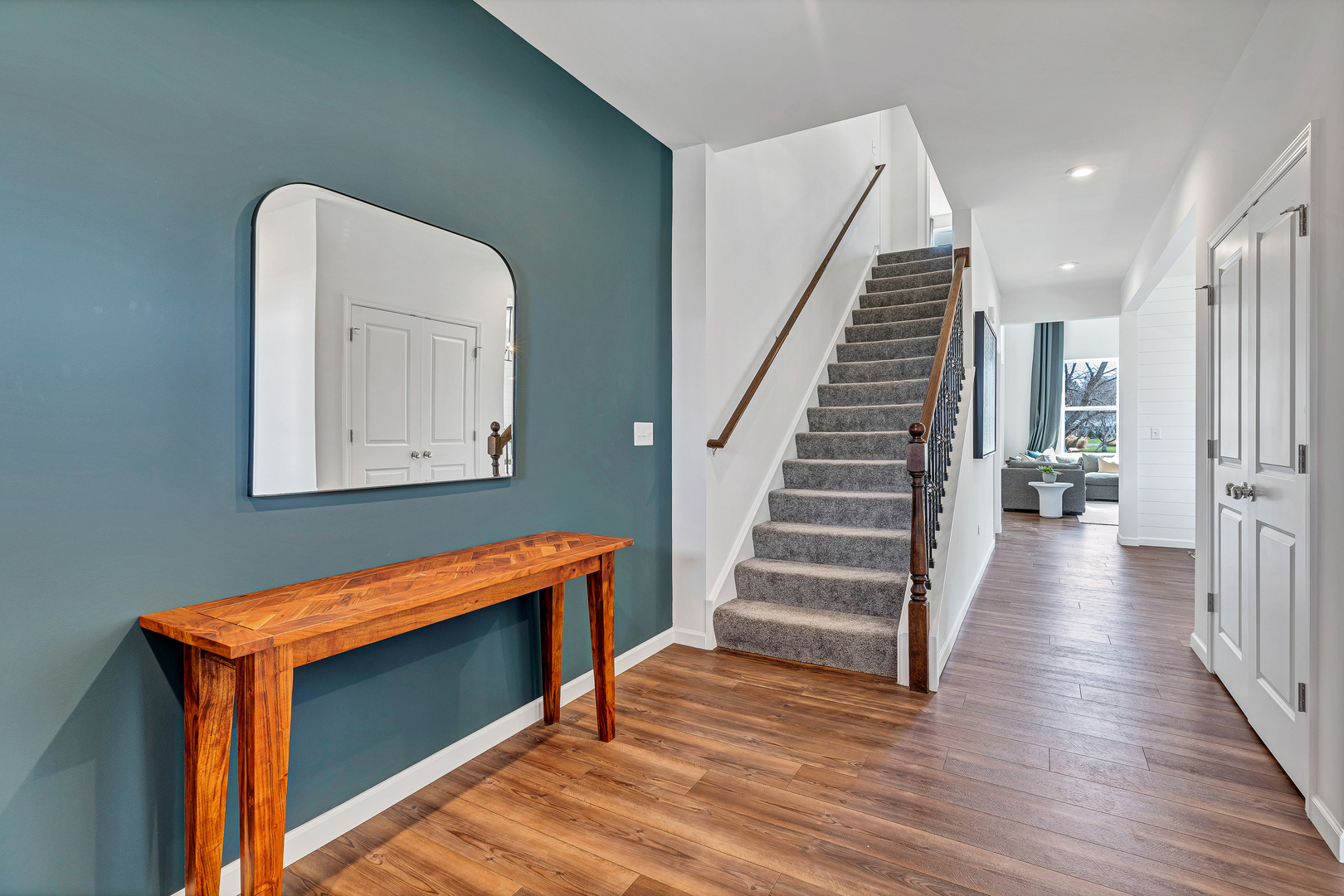 2416 Lucent Lane Naperville, IL 60563 - Photo 2 of 20 a view of entryway and hall with wooden floor