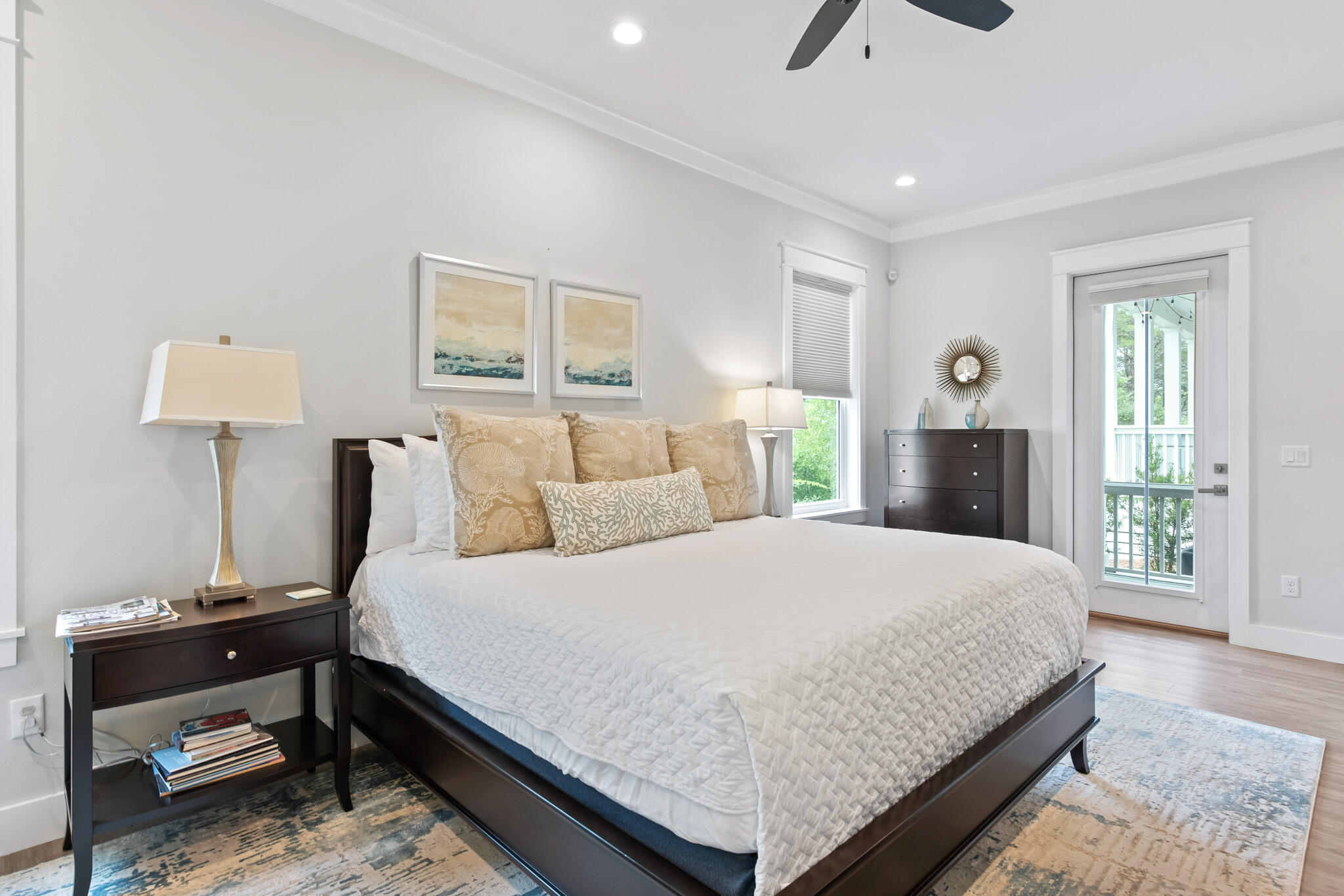 500 Gulfview Circle Santa Rosa Beach, FL 32459 - Photo 24 of 69 a bedroom with a bed a lamp and a window