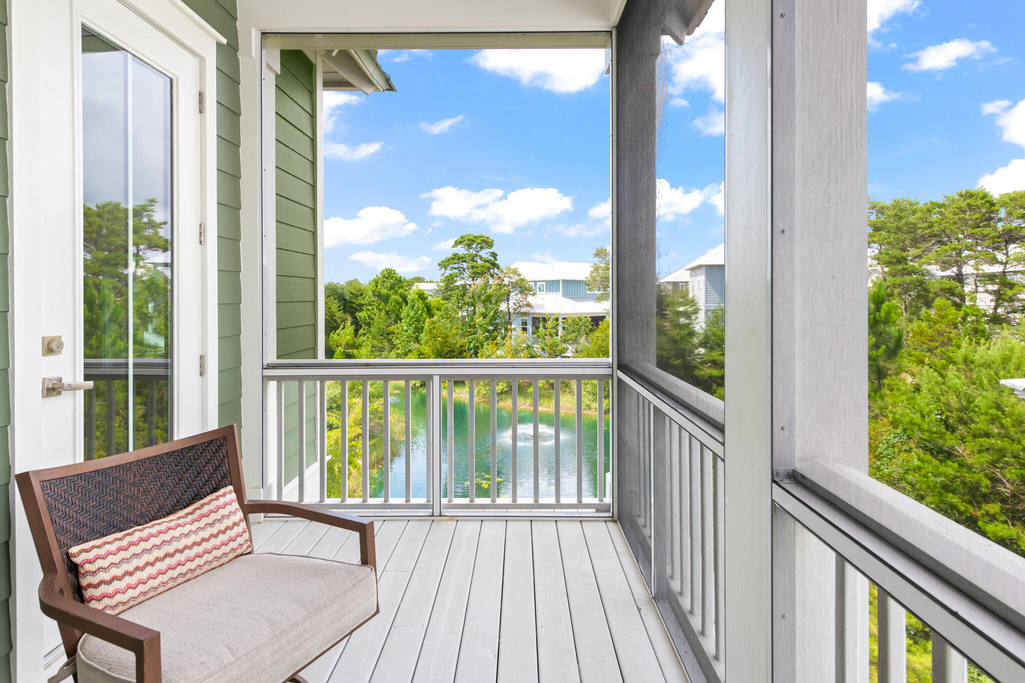 500 Gulfview Circle Santa Rosa Beach, FL 32459 - Photo 45 of 69 a view of a balcony with wooden floor