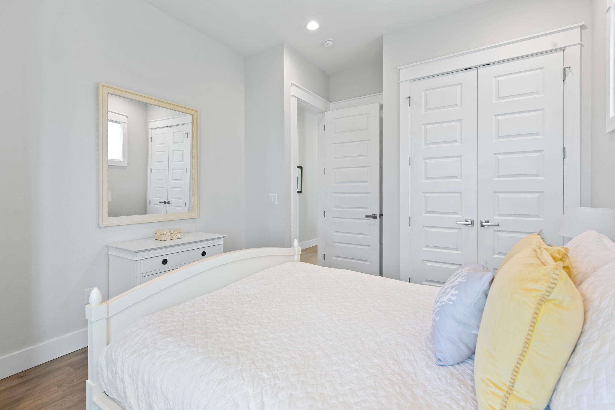 500 Gulfview Circle Santa Rosa Beach, FL 32459 - Photo 50 of 69 a large white bed in a white room