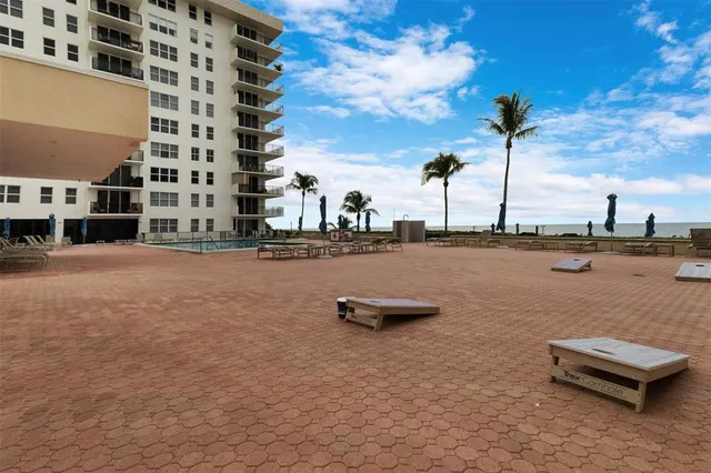 a view of an ocean and beach