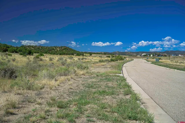 a view of city and mountain