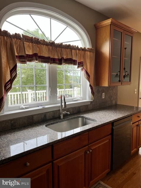 271 West Branch Road Oxford, PA 19363 - Photo 41 of 42 a kitchen with a window a sink and a wooden cabinets