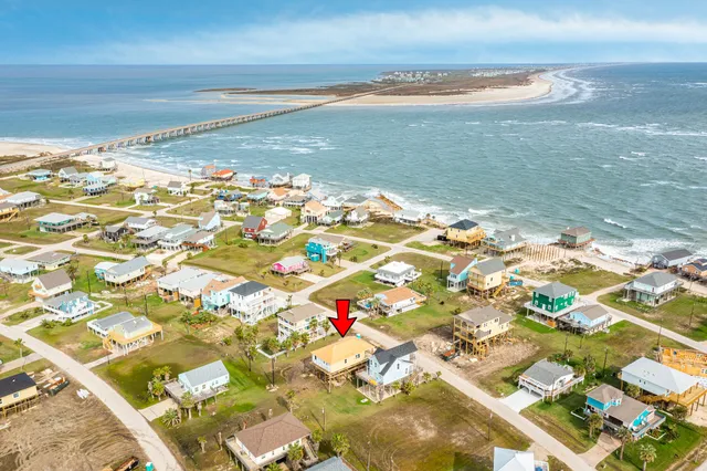 a city view with ocean