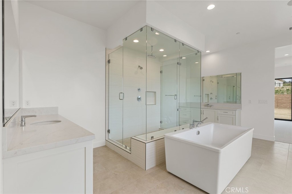 11936 Northstar Lane Porter Ranch, CA 91326 - Photo 15 of 26 Primary Bathroom: Saddleback Italianate - Ridge Collection at Bella Vista - Photo of another Saddleback - Not actual home for sale - Home is still under construction - Estimated delivery of September 2026