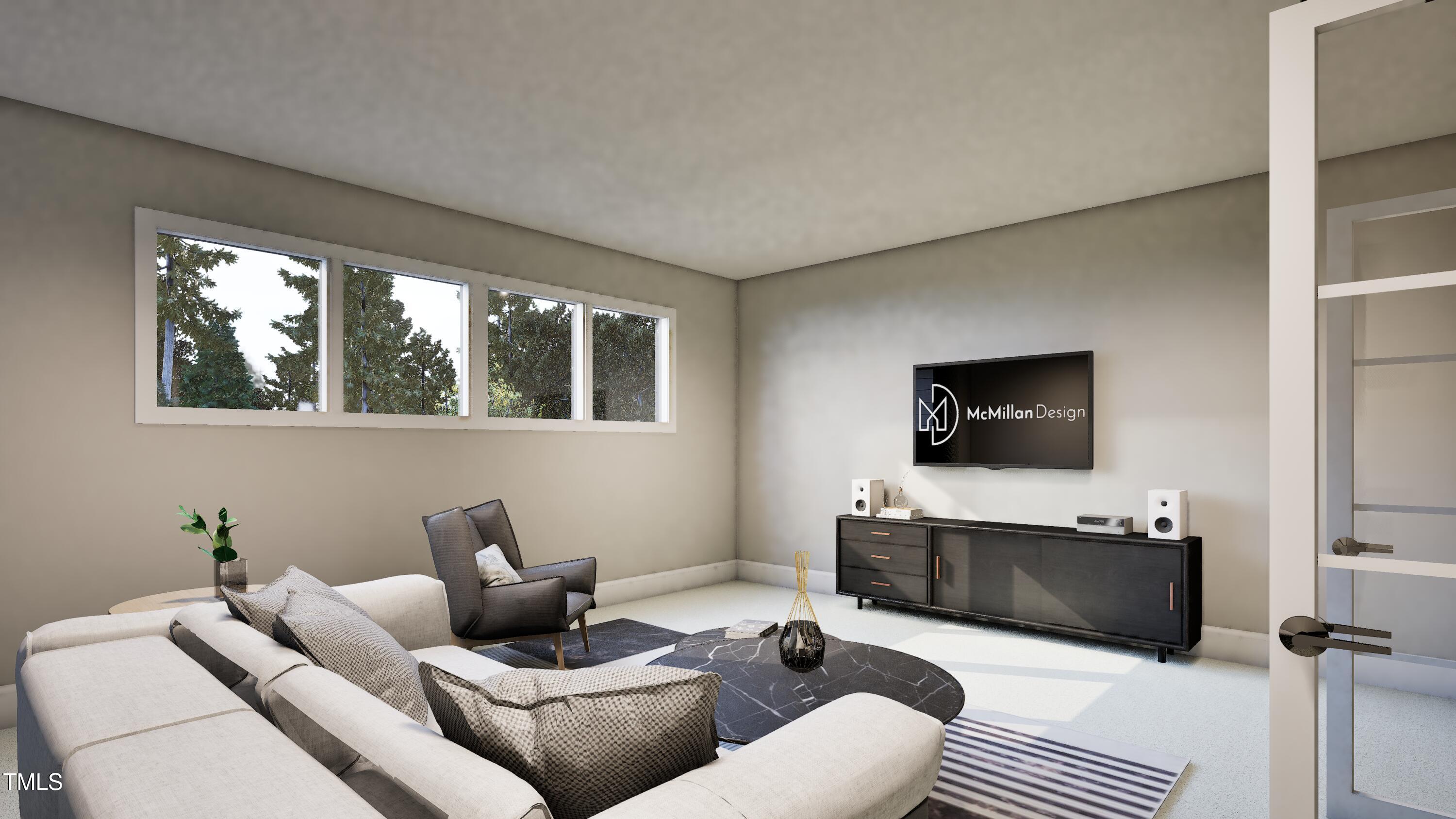 404 Shinleaf Pond Trail Raleigh, NC 27614 - Photo 19 of 37 a living room with furniture and a flat screen tv