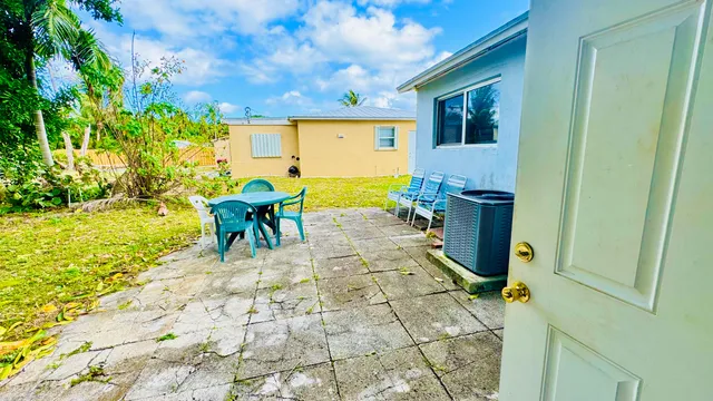 a view of an outdoor sitting space