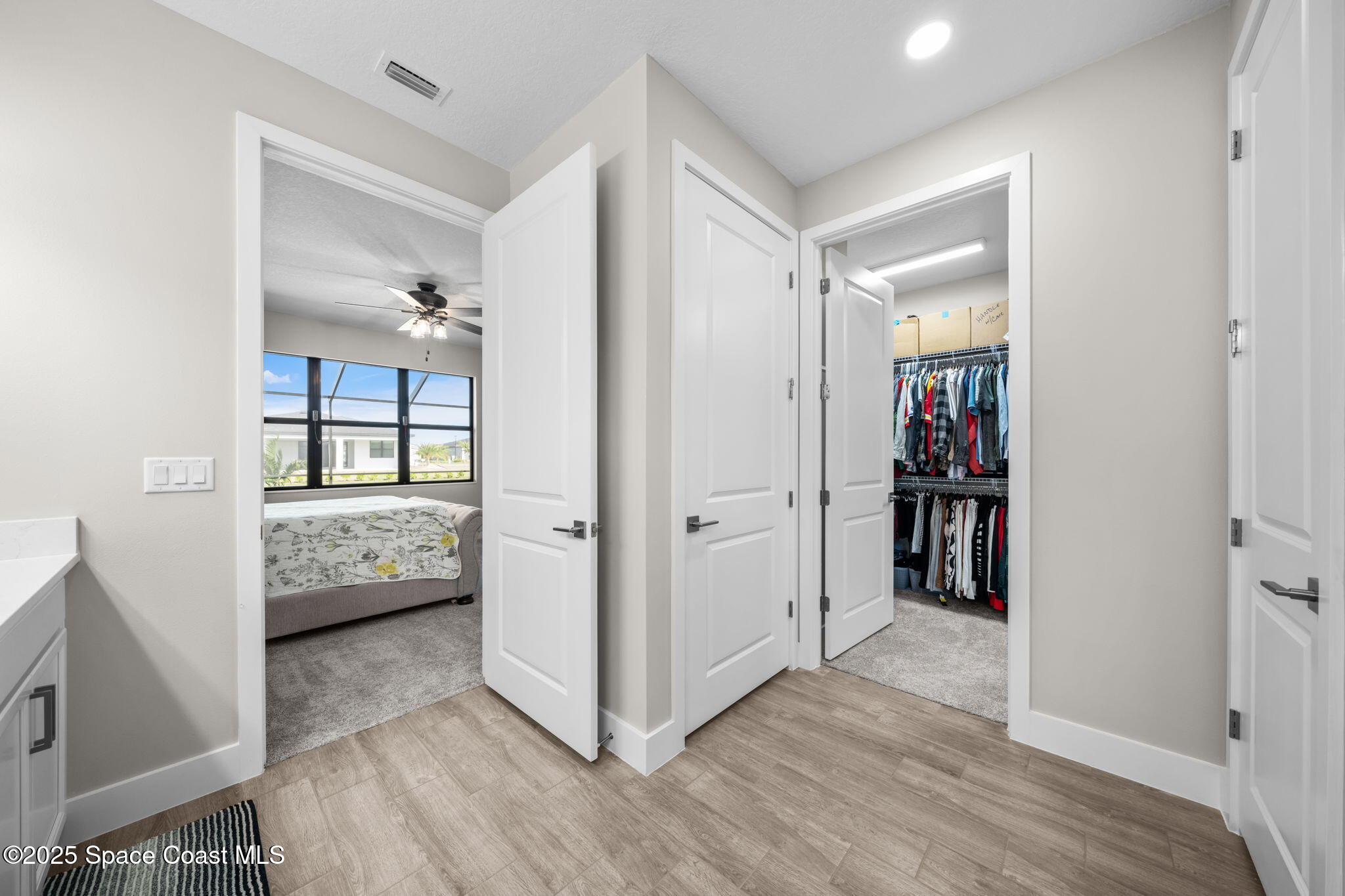 2846 Silverlefe Lane Melbourne, FL 32940 - Photo 21 of 58 a view of livingroom with furniture and wooden floor