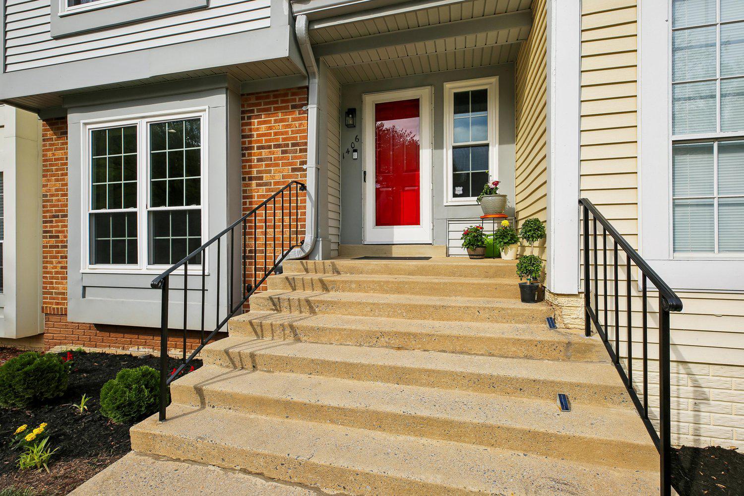 1406 Casino Circle Silver Spring, MD 20906 - Photo 2 of 64 Entrance with vibrant red door.