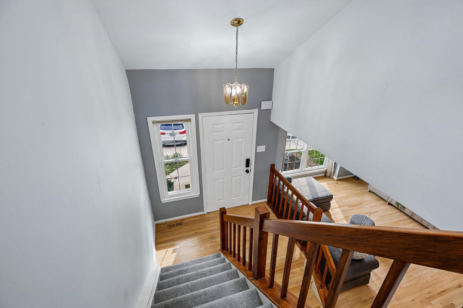 1406 Casino Circle Silver Spring, MD 20906 - Photo 24 of 64 Looking from the top of stairs down to Foyer