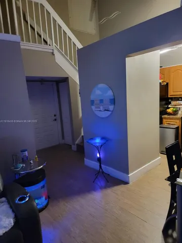 a room with furniture