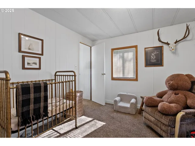 a bedroom with furniture and a window