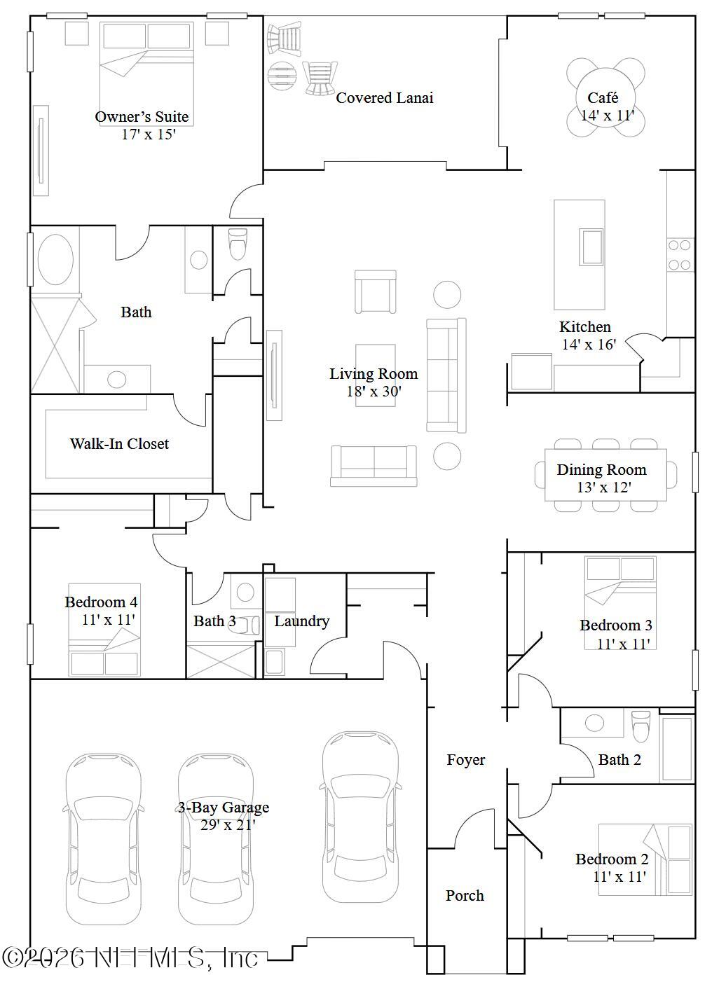 45 Gan Way St. Johns, FL 32259 - Photo 52 of 52 Floorplan