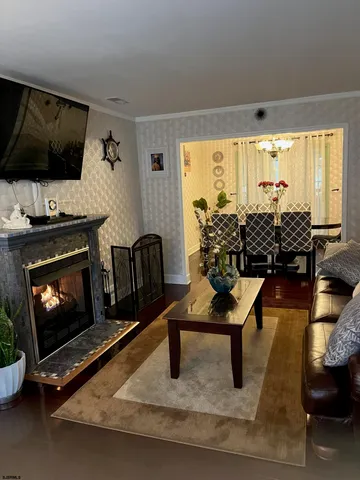 an outdoor space with furniture