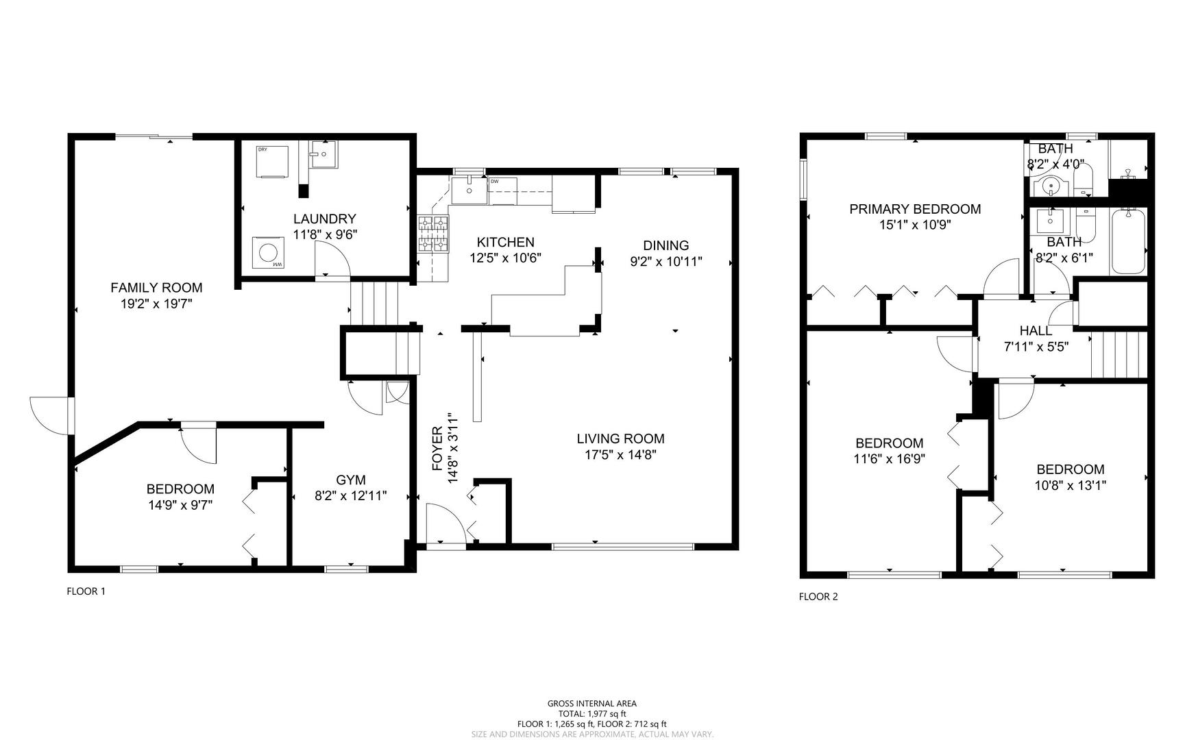 200 77th Street Burr Ridge, IL 60527 - Photo 24 of 33 a picture of a floor plan