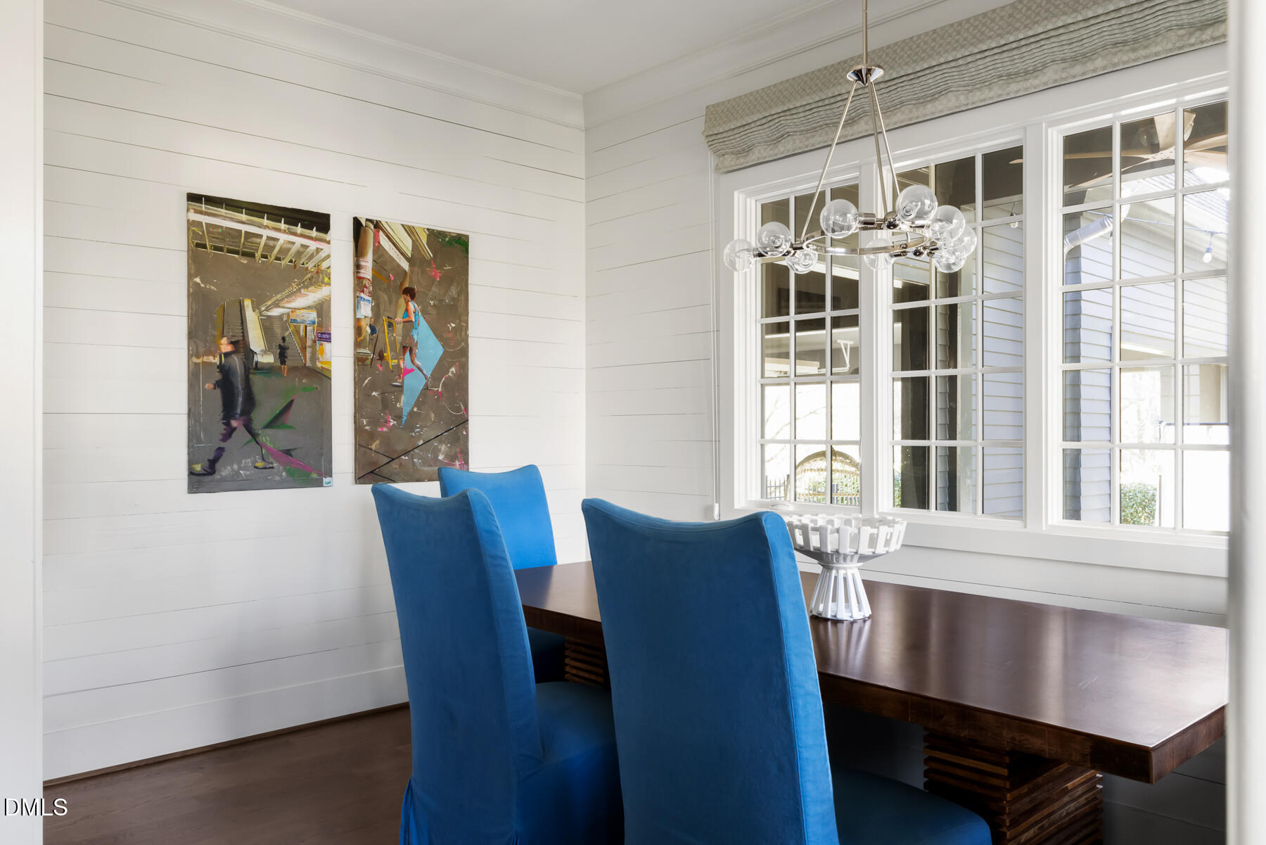 3100 Georgian Terrace Raleigh, NC 27607 - Photo 16 of 74 a view of a dining room with furniture window and wooden floor