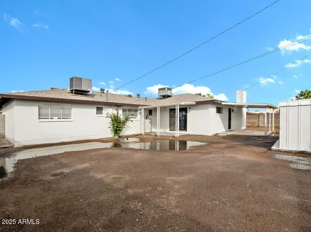 a view of a wooden door