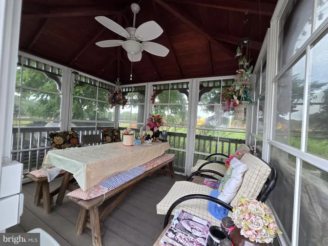 a outdoor space with furniture