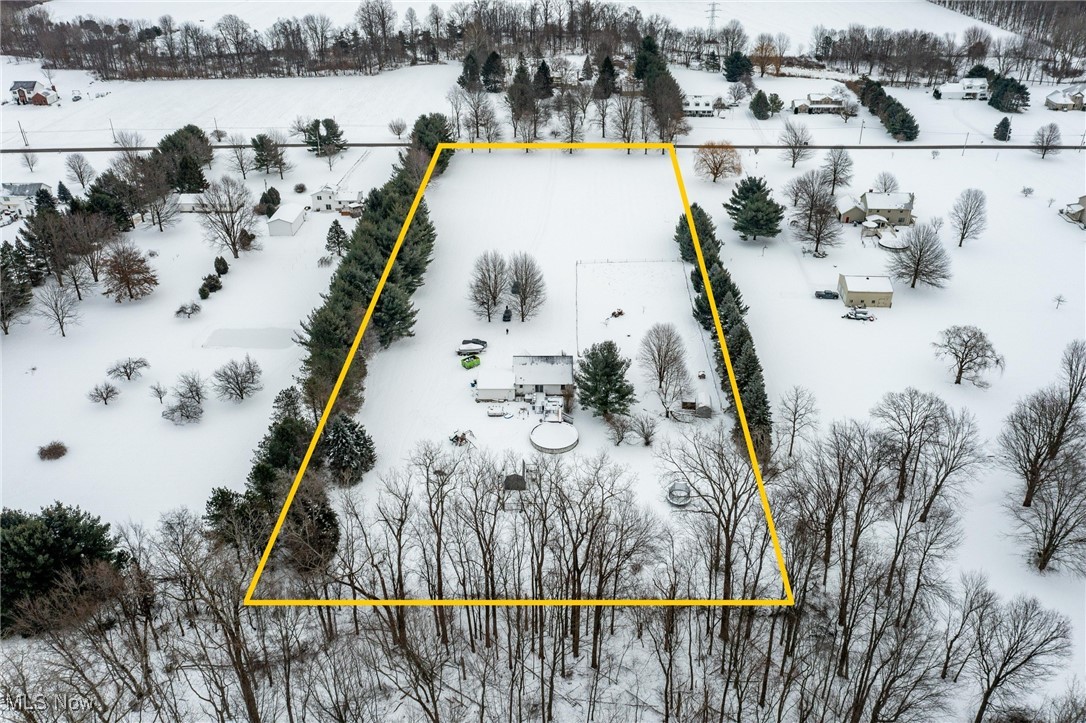 8046 Claus Road Amherst, OH 44001 - Photo 42 of 45 View of aerial view from back of property showing property lines