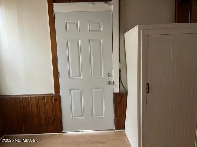 a view of front door