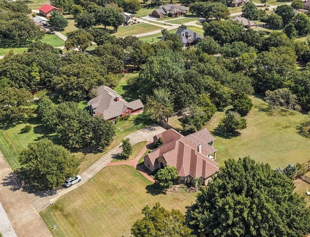 120 Waldrum Road Combine, TX 75159 - Photo 32 of 35 an aerial view of a house with a yard