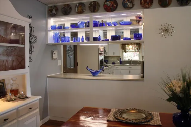 a room with storage and utility