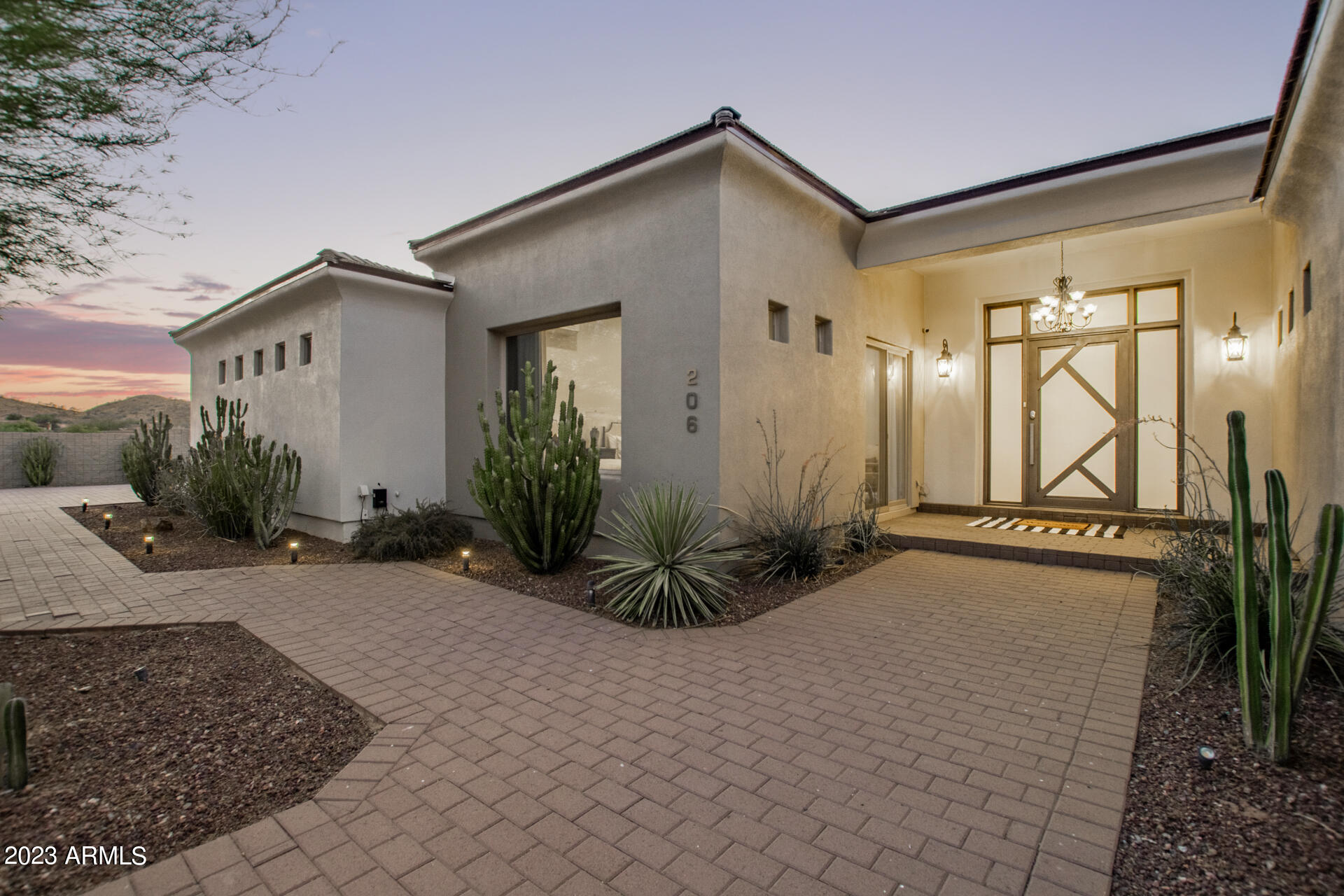 206 West Rock View Road Phoenix, AZ 85085 - Photo 3 of 74 Paver walkway