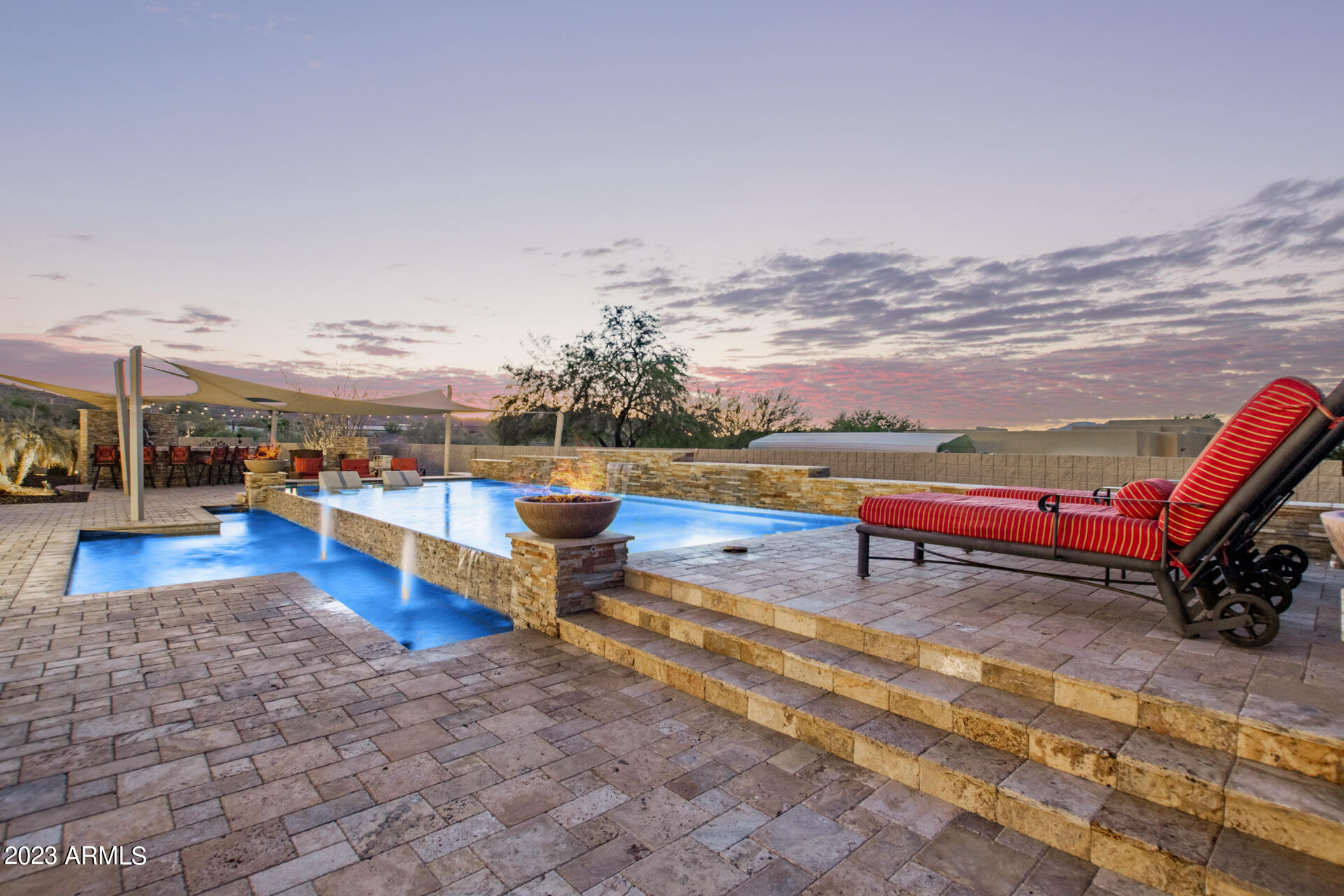 206 West Rock View Road Phoenix, AZ 85085 - Photo 44 of 74 Sunset views by the pool