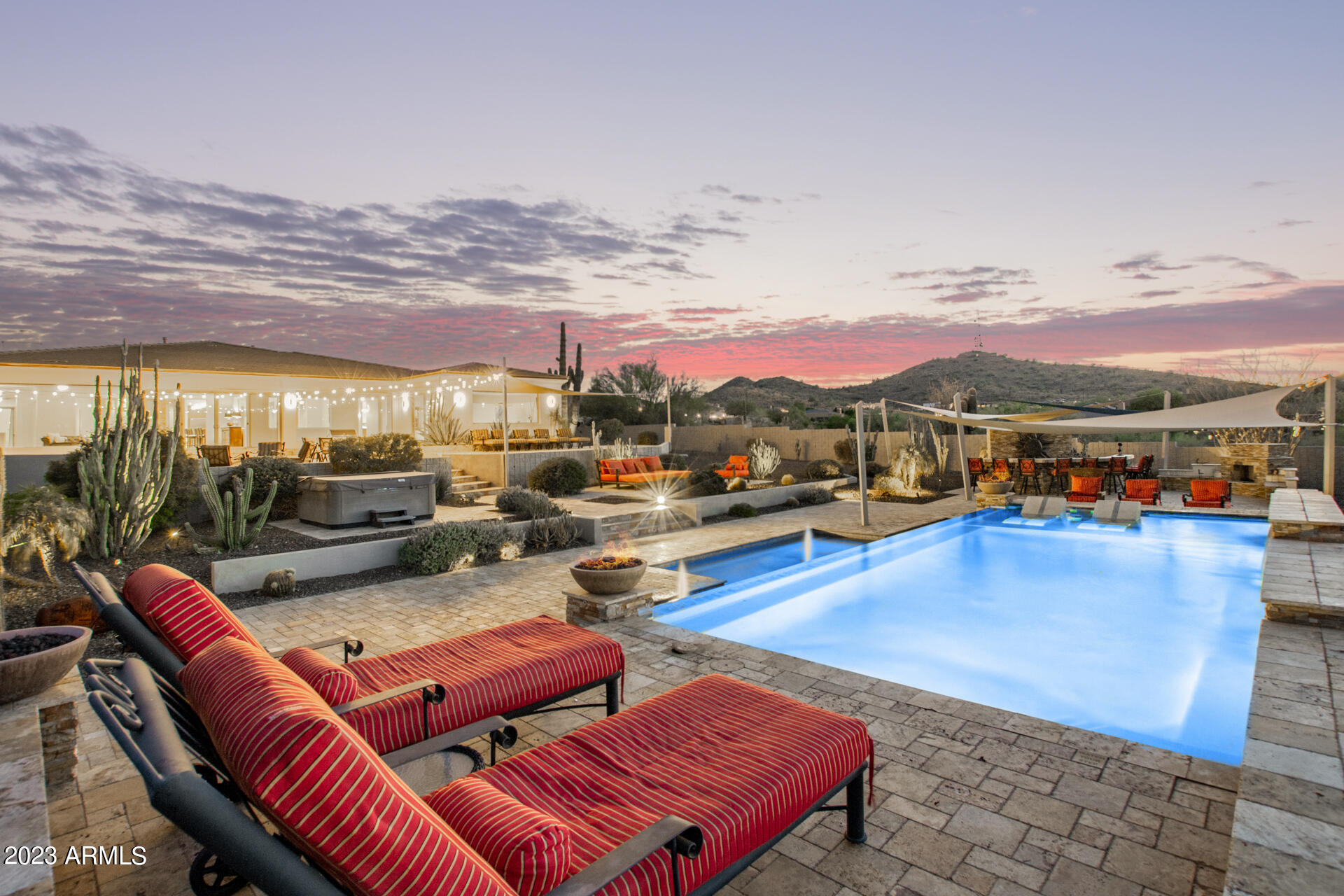 206 West Rock View Road Phoenix, AZ 85085 - Photo 45 of 74 Sunset every night by the pool