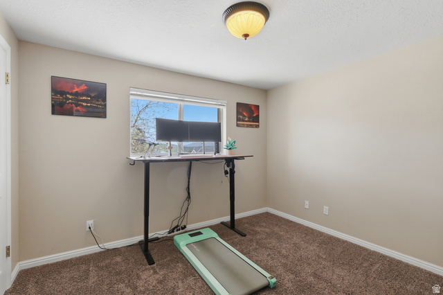 114 North Clark Lane Elk Ridge, UT 84651 - Photo 14 of 26 Neutral-toned walls complement the textured carpet flooring