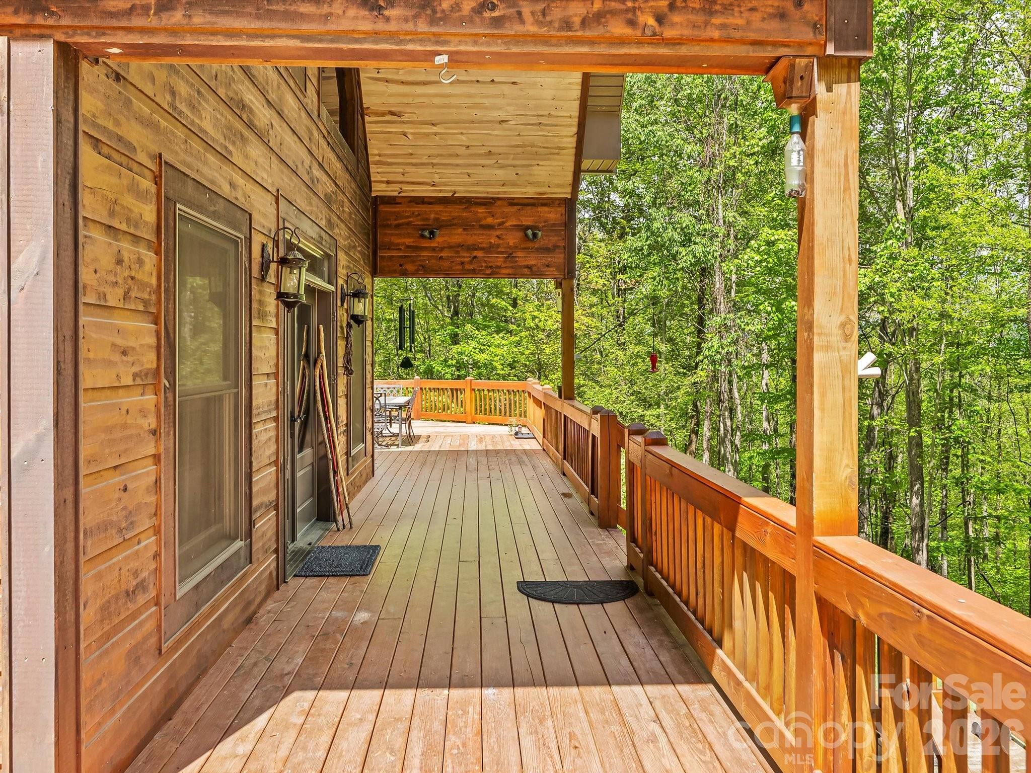 917 Otter Mountain Road Topton, NC 28781 - Photo 5 of 48 a view of balcony with wooden floor