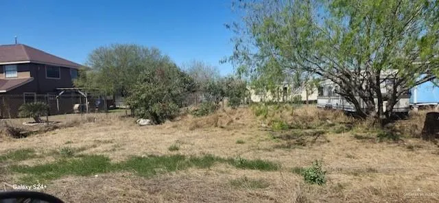 a view of road and trees