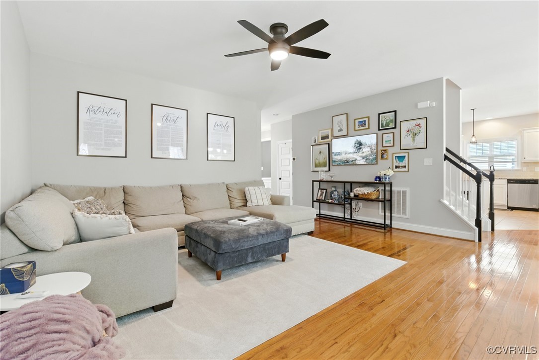 2201 Vandover Road Henrico, VA 23229 - Photo 3 of 43 a living room with furniture and a wooden floor