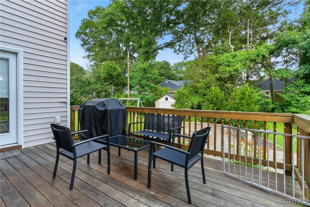2201 Vandover Road Henrico, VA 23229 - Photo 35 of 43 a view of a two chairs on the deck