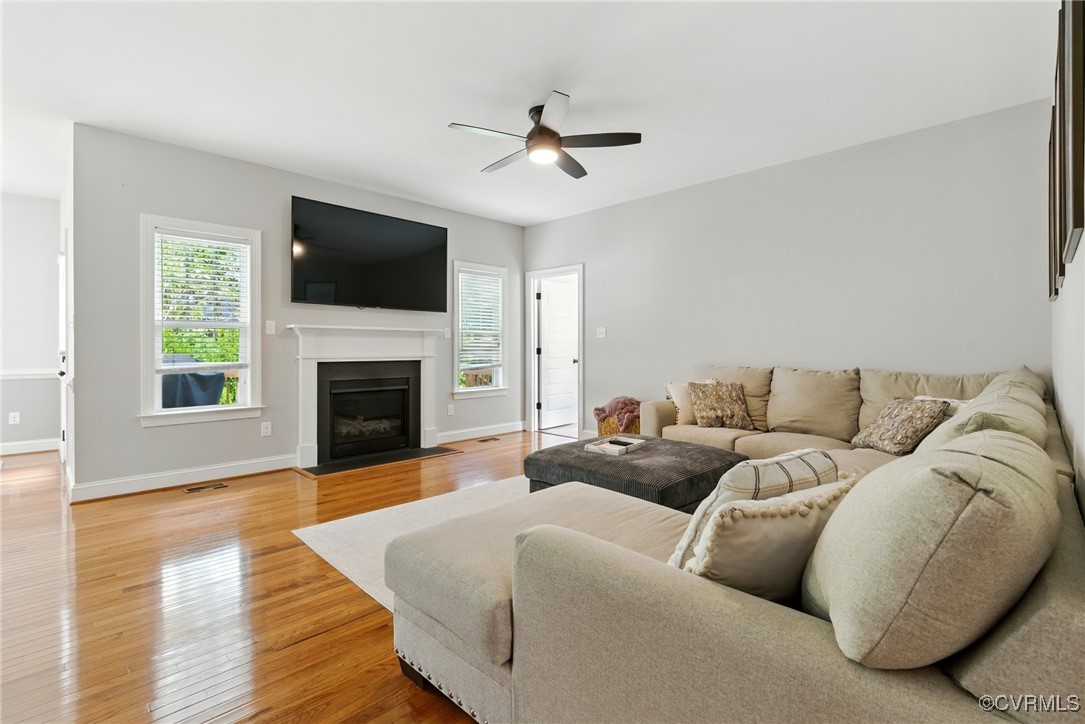 2201 Vandover Road Henrico, VA 23229 - Photo 4 of 43 a living room with furniture fireplace and flat screen tv